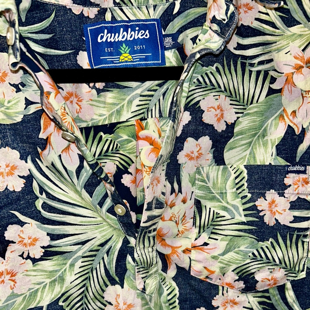 CHUBBIES quarter button-up Men’s LARGE